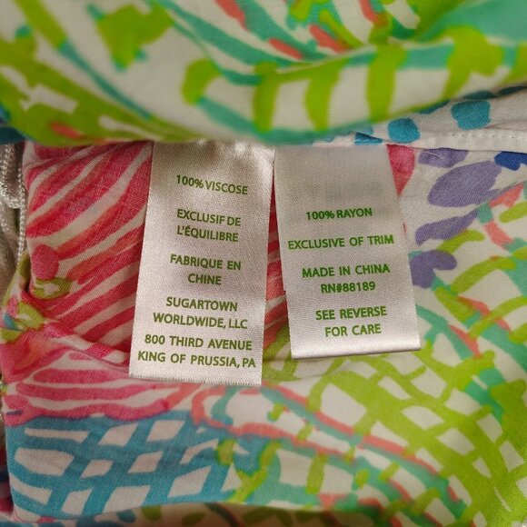 Lilly Pulitzer Jasmine Caftan Womens Xs/Small Roar of the Sea Cover Up - Picture 6 of 9